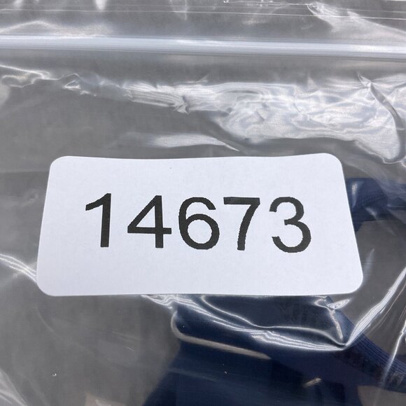 Lands End Tankini Top Women 6 Blue Blouson‎ Pad Bra Adj Strap Nylon Spandex Swim - Picture 9 of 9